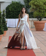 LONG DRESS WHITE AND SILVER